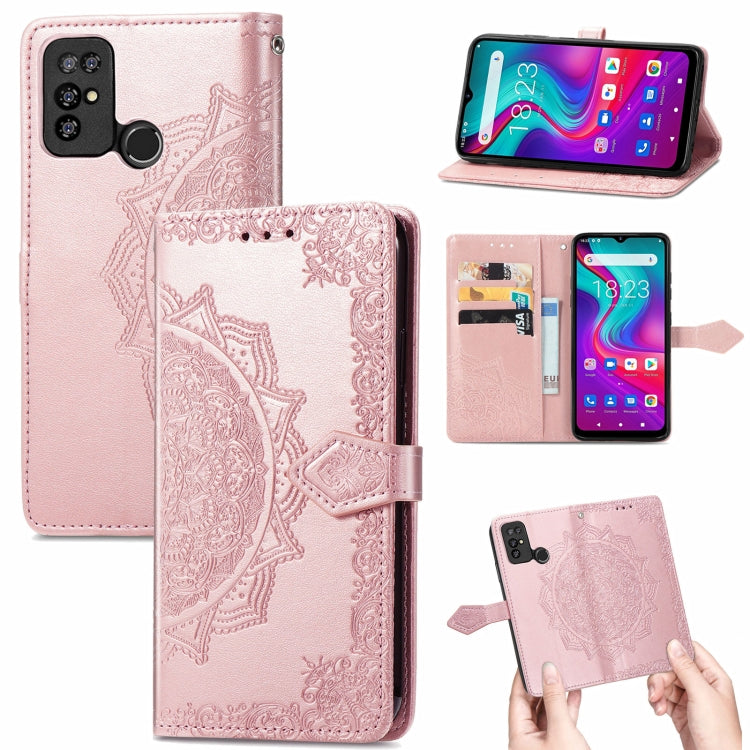 For Doogee X96 Pro Mandala Flower Embossed Horizontal Flip Leather Case with Holder & Three Card Slots & Wallet & Lanyard(Rose Gold) - More Brand by PMC TechLife | Online Shopping South Africa | PMC TechLife | Buy Now Pay Later Mobicred