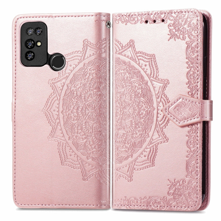 For Doogee X96 Pro Mandala Flower Embossed Horizontal Flip Leather Case with Holder & Three Card Slots & Wallet & Lanyard(Rose Gold) - More Brand by PMC TechLife | Online Shopping South Africa | PMC TechLife | Buy Now Pay Later Mobicred