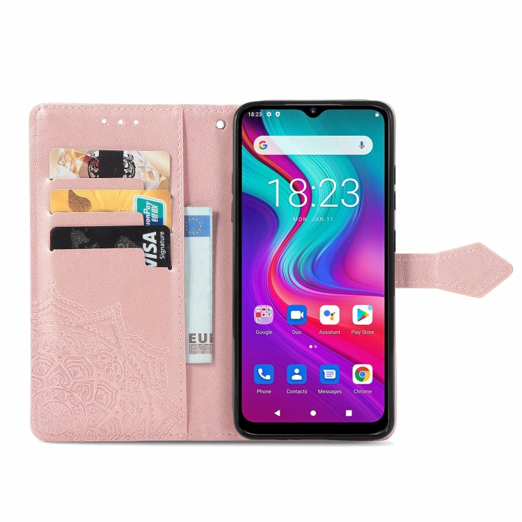 For Doogee X96 Pro Mandala Flower Embossed Horizontal Flip Leather Case with Holder & Three Card Slots & Wallet & Lanyard(Rose Gold) - More Brand by PMC TechLife | Online Shopping South Africa | PMC TechLife | Buy Now Pay Later Mobicred