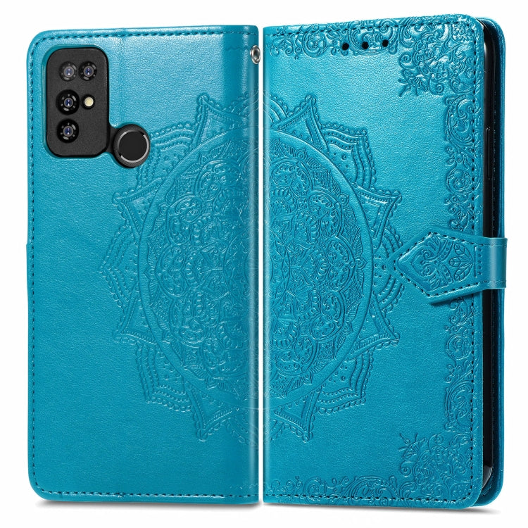 For Doogee X96 Pro Mandala Flower Embossed Horizontal Flip Leather Case with Holder & Three Card Slots & Wallet & Lanyard(Blue) - More Brand by PMC TechLife | Online Shopping South Africa | PMC TechLife | Buy Now Pay Later Mobicred