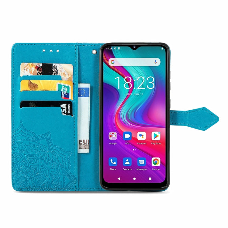 For Doogee X96 Pro Mandala Flower Embossed Horizontal Flip Leather Case with Holder & Three Card Slots & Wallet & Lanyard(Blue) - More Brand by PMC TechLife | Online Shopping South Africa | PMC TechLife | Buy Now Pay Later Mobicred
