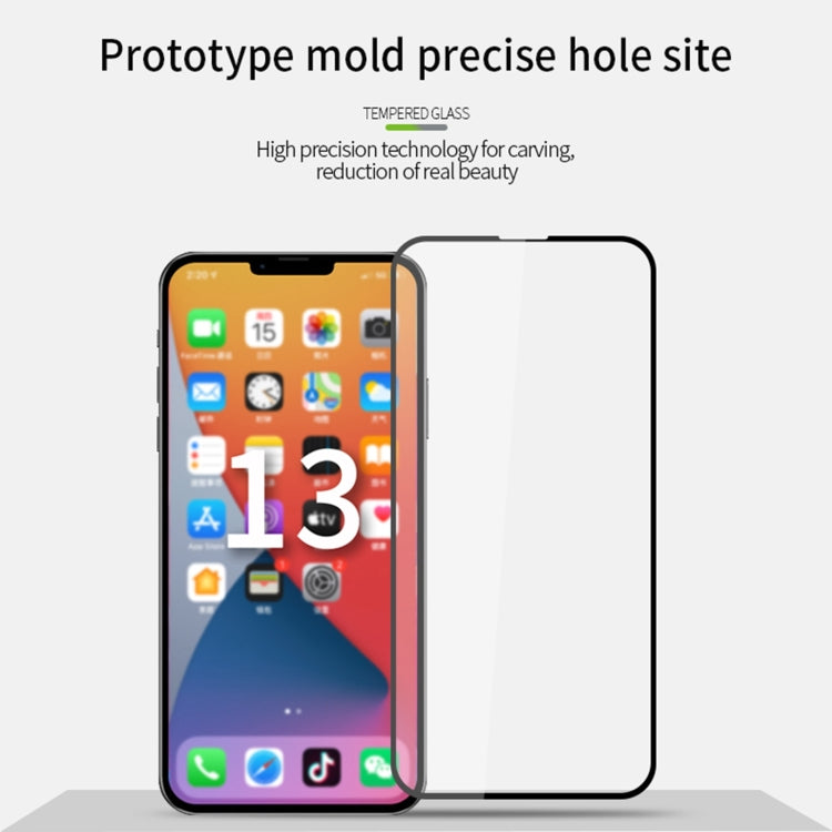 For iPhone 13 / 13 Pro MOFI 9H 2.5D Full Screen Tempered Glass Film(Black) - iPhone 13 Tempered Glass by MOFI | Online Shopping South Africa | PMC TechLife