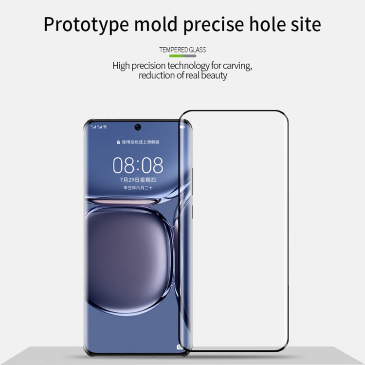 For Huawei P50 Pro MOFI 9H 3D Explosion Proof Thermal Bending Full Screen Covered Tempered Glass Film(Black) - Huawei Tempered Glass by MOFI | Online Shopping South Africa | PMC TechLife | Buy Now Pay Later Mobicred