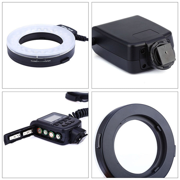 HD-130 Macro LED Ring Flash Light with 8 Different Sizes Adapter Ring (40.5 / 52 / 55 / 58 / 62 / 67 / 72 / 77mm)  & 3 x Color Diffuser - free shipping - PMC TechLife - Order now!