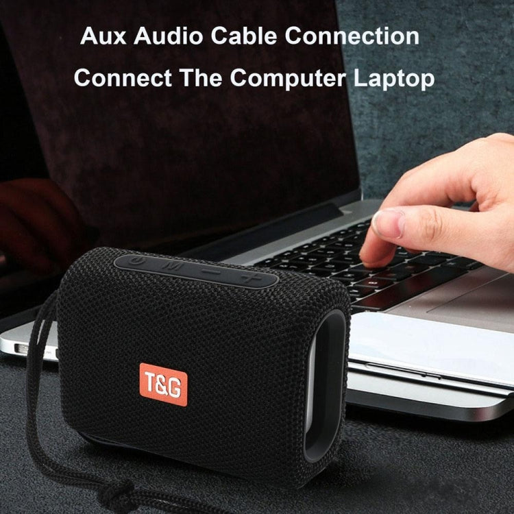 T&G TG313 Portable Outdoor Waterproof Bluetooth Speaker Subwoofer Support TF Card FM Radio AUX(Gray) - free shipping - PMC Jewellery - Order now!