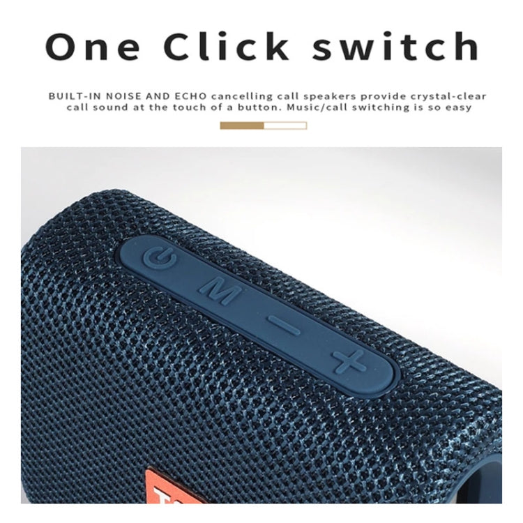 T&G TG313 Portable Outdoor Waterproof Bluetooth Speaker Subwoofer Support TF Card FM Radio AUX(Gray) - free shipping - PMC Jewellery - Order now!