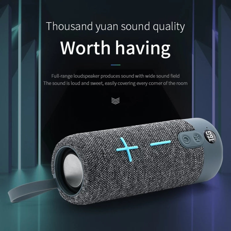 T&G TG619 Portable Bluetooth Wireless Speaker Waterproof Outdoor Bass Subwoofer Support AUX TF USB(Gray) - free shipping - PMC Jewellery - Order now!