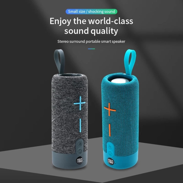 T&G TG619 Portable Bluetooth Wireless Speaker Water-resistant Outdoor Bass Subwoofer Support AUX TF USB(Blue) - free shipping - PMC Jewellery - Order now!