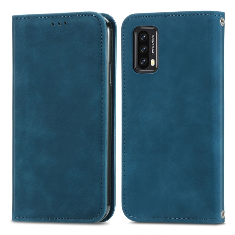 For Blackview A90 Retro Skin Feel Business Magnetic Horizontal Flip Leather Case with Holder & Card Slots & Wallet & Photo Frame(Blue) - More Brand by PMC TechLife | Online Shopping South Africa | PMC TechLife | Buy Now Pay Later Mobicred