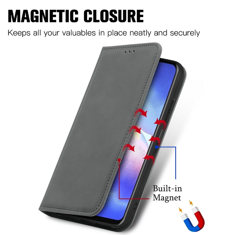 For Blackview A90 Retro Skin Feel Business Magnetic Horizontal Flip Leather Case with Holder & Card Slots & Wallet & Photo Frame(Gray) - More Brand by PMC TechLife | Online Shopping South Africa | PMC TechLife | Buy Now Pay Later Mobicred