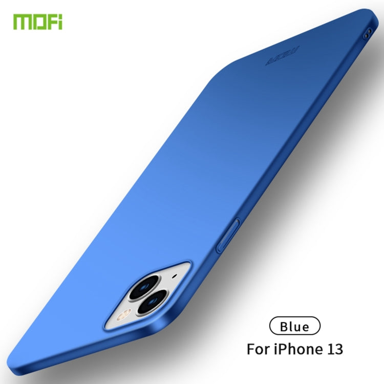 For iPhone 13 MOFI Frosted PC Ultra-thin Hard Case(Blue) - iPhone 13 Cases by MOFI | Online Shopping South Africa | PMC TechLife | Buy Now Pay Later Mobicred