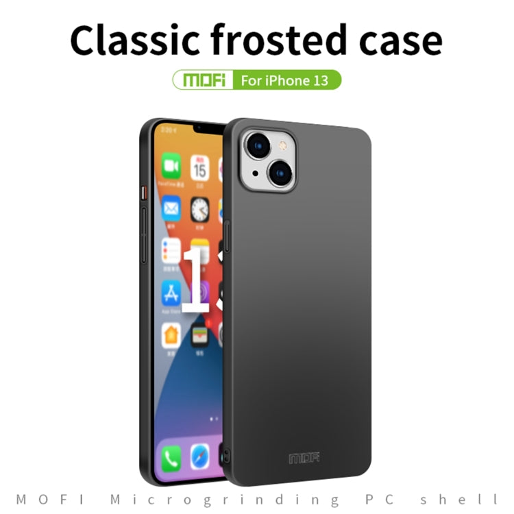 For iPhone 13 MOFI Frosted PC Ultra-thin Hard Case(Gold) - free shipping - PMC TechLife - Order now!
