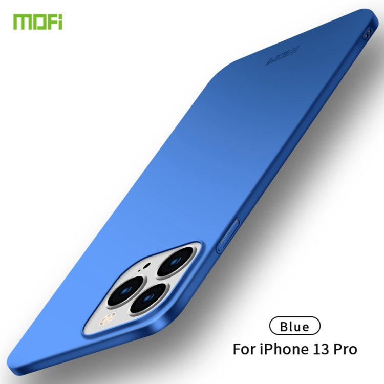 For iPhone 13 Pro MOFI Frosted PC Ultra-thin Hard Case(Blue) - iPhone 13 Pro Cases by MOFI | Online Shopping South Africa | PMC TechLife | Buy Now Pay Later Mobicred