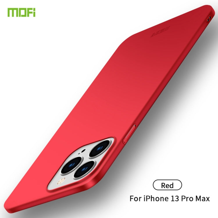 For iPhone 13 Pro Max  MOFI Frosted PC Ultra-thin Hard Case(Red) - iPhone 13 Pro Max Cases by MOFI | Online Shopping South Africa | PMC TechLife | Buy Now Pay Later Mobicred