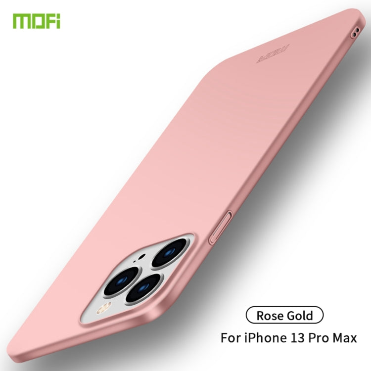 For iPhone 13 Pro Max  MOFI Frosted PC Ultra-thin Hard Case(Rose Gold) - free shipping - PMC TechLife - Order now!