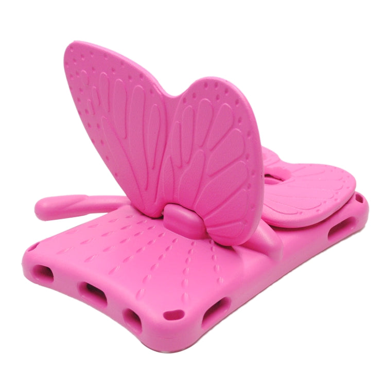 For Huawei MediaPad M5 8.4 / M6 8.4/ M3 8.0 / M3 8.4 / T3 8.0 / Honor Waterplay 8.0 Butterfly Kickstand EVA Children Tablet Case(RoseRed) - free shipping - PMC TechLife - Order now!