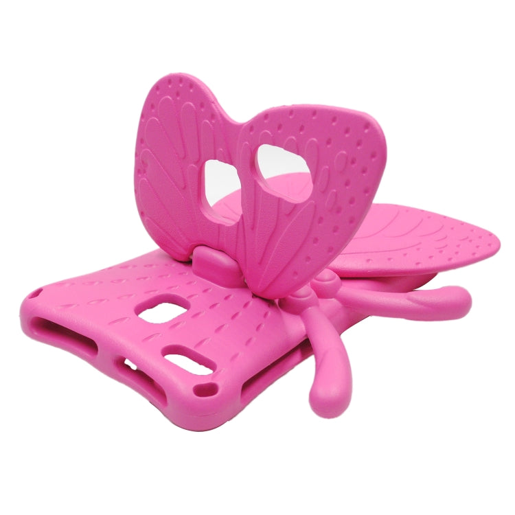 For Huawei MediaPad M5 8.4 / M6 8.4/ M3 8.0 / M3 8.4 / T3 8.0 / Honor Waterplay 8.0 Butterfly Kickstand EVA Children Tablet Case(RoseRed) - free shipping - PMC TechLife - Order now!
