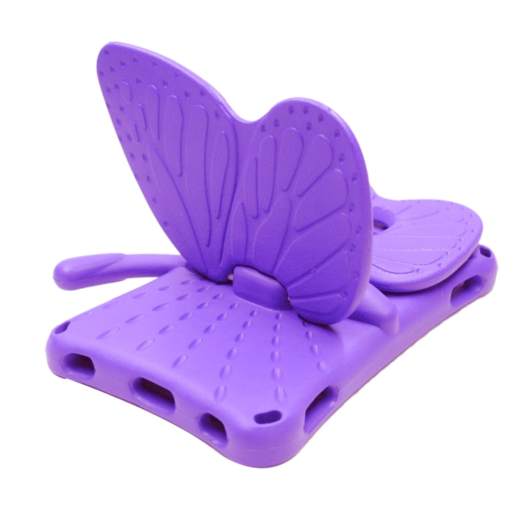 For Huawei MediaPad M5 8.4 / M6 8.4/ M3 8.0 / M3 8.4 / T3 8.0 / Honor Waterplay 8.0 Butterfly Kickstand EVA Children Tablet Case(Purple) - Honor by PMC TechLife | Online Shopping South Africa | PMC TechLife | Buy Now Pay Later Mobicred