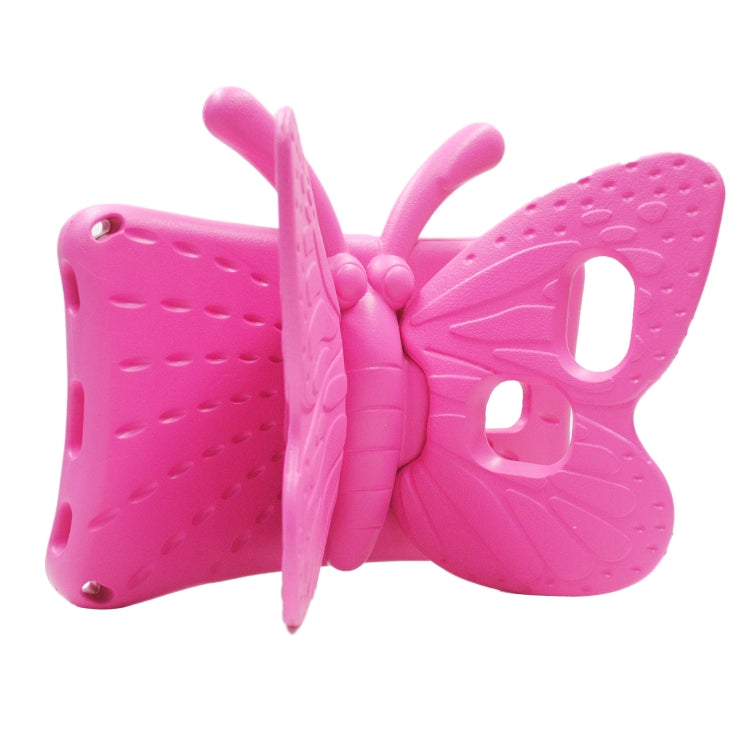 For Lenovo Tab E8 TB8304F / N 8.0 Butterfly Bracket Style EVA Children Falling Proof Cover Protective Case(RoseRed) - Lenovo by PMC TechLife | Online Shopping South Africa | PMC TechLife | Buy Now Pay Later Mobicred