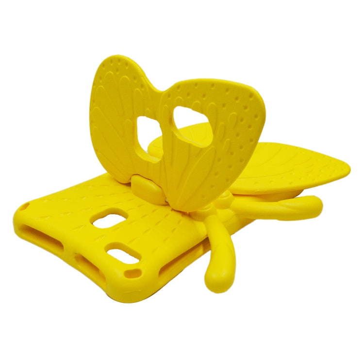 For Lenovo Tab E8 TB8304F / N 8.0 Butterfly Bracket Style EVA Children Falling Proof Cover Protective Case(Yellow) - Lenovo by PMC TechLife | Online Shopping South Africa | PMC TechLife | Buy Now Pay Later Mobicred
