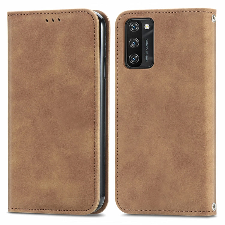 For Blackview A100 Retro Skin Feel Business Magnetic Horizontal Flip Leather Case with Holder & Card Slots & Wallet & Photo Frame(Brwon) - More Brand by PMC TechLife | Online Shopping South Africa | PMC TechLife | Buy Now Pay Later Mobicred
