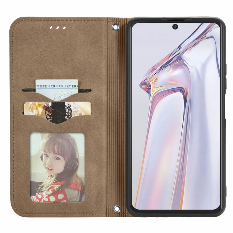 For Blackview A100 Retro Skin Feel Business Magnetic Horizontal Flip Leather Case with Holder & Card Slots & Wallet & Photo Frame(Brwon) - More Brand by PMC TechLife | Online Shopping South Africa | PMC TechLife | Buy Now Pay Later Mobicred