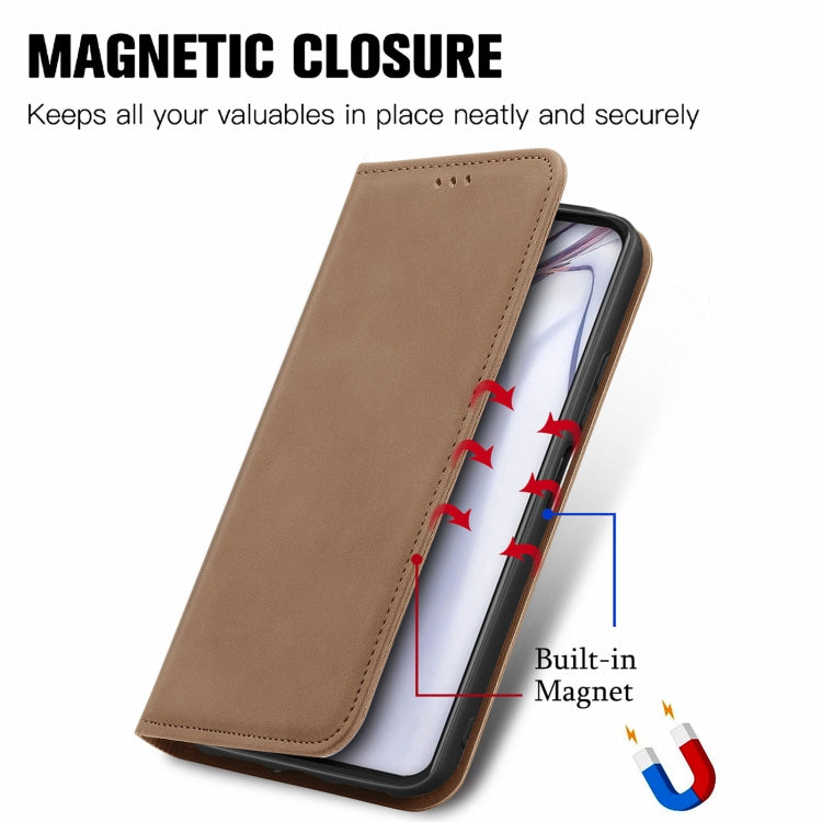 For Blackview A100 Retro Skin Feel Business Magnetic Horizontal Flip Leather Case with Holder & Card Slots & Wallet & Photo Frame(Brwon) - More Brand by PMC TechLife | Online Shopping South Africa | PMC TechLife | Buy Now Pay Later Mobicred