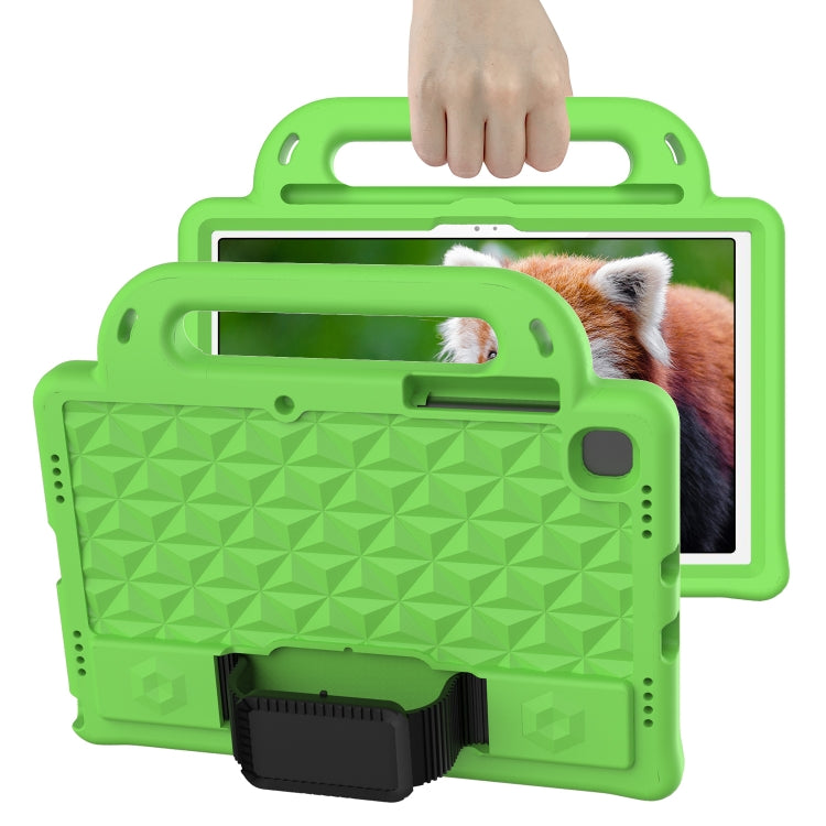 For Lenovo Tab M10 Plus TB-X606 10.3 Diamond Series EVA Anti-Fall Shockproof Sleeve Protective Shell Case with Holder & Strap(Green) - free shipping - PMC TechLife - Order now!
