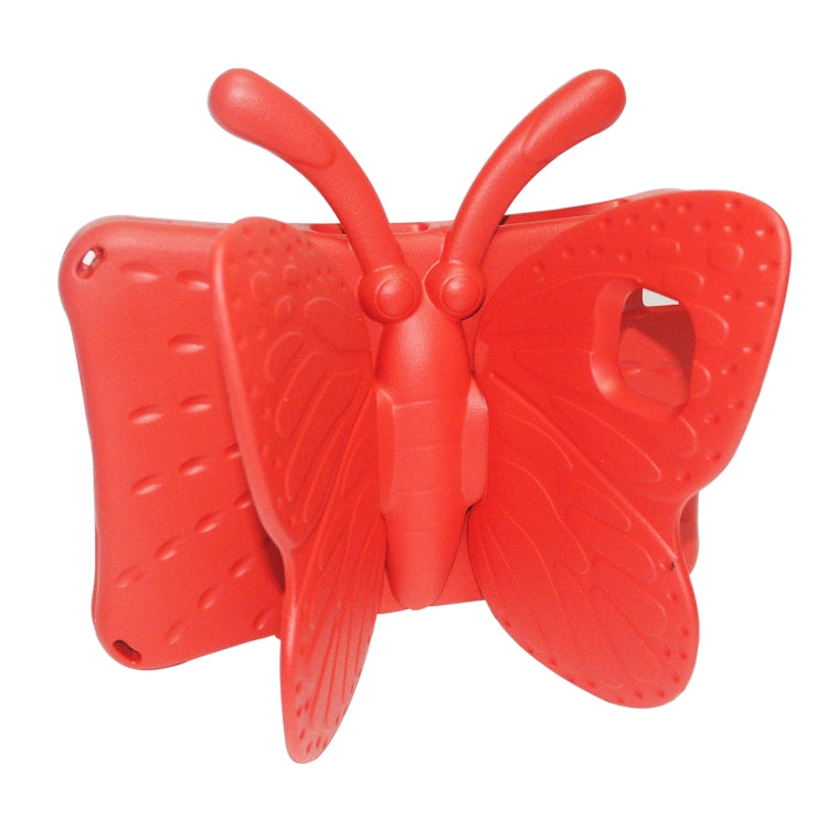 For Lenovo Tab M10 Plus TB-X606F/X 10.1 Butterfly Bracket Style EVA Children Falling Proof Cover Protective Case(Red) - Lenovo by PMC TechLife | Online Shopping South Africa | PMC TechLife | Buy Now Pay Later Mobicred