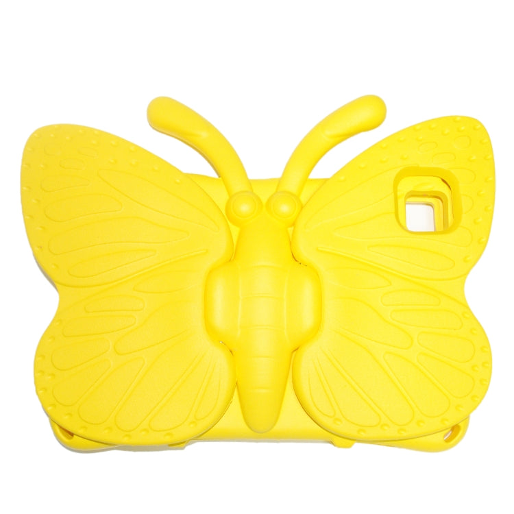 For Lenovo Tab M10 Plus TB-X606F/X 10.1 Butterfly Bracket Style EVA Children Falling Proof Cover Protective Case(Yellow) - free shipping - PMC TechLife - Order now!