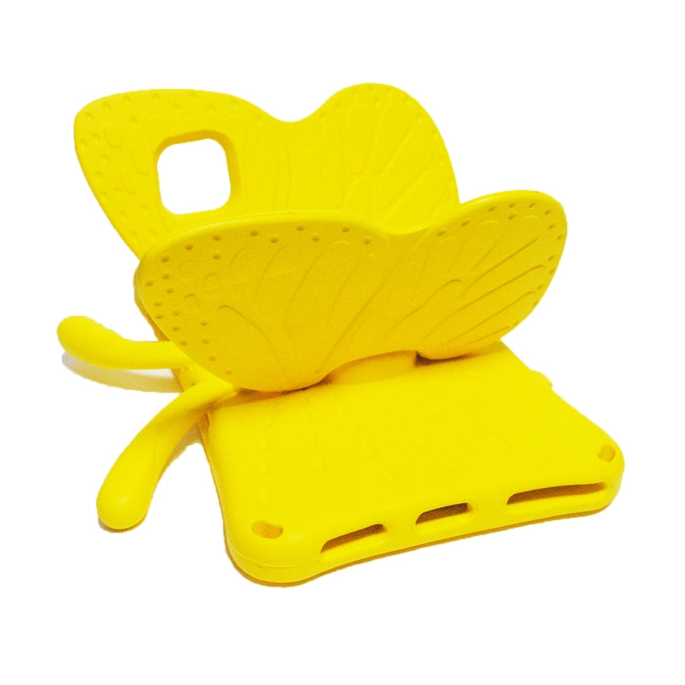 For Lenovo Tab M10 Plus TB-X606F/X 10.1 Butterfly Bracket Style EVA Children Falling Proof Cover Protective Case(Yellow) - free shipping - PMC TechLife - Order now!