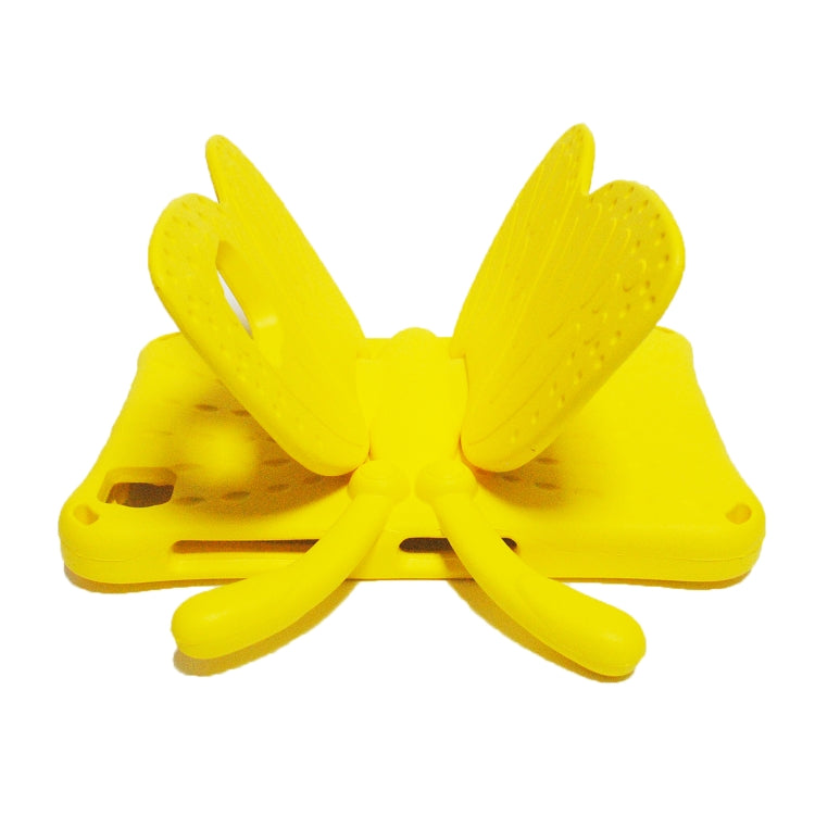 For Lenovo Tab M10 Plus TB-X606F/X 10.1 Butterfly Bracket Style EVA Children Falling Proof Cover Protective Case(Yellow) - free shipping - PMC TechLife - Order now!