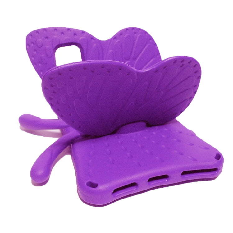 For Lenovo Tab M10 Plus TB-X606F/X 10.1 Butterfly Bracket Style EVA Children Falling Proof Cover Protective Case(Purple) - Lenovo by PMC TechLife | Online Shopping South Africa | PMC TechLife | Buy Now Pay Later Mobicred