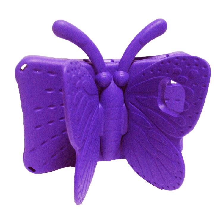For Lenovo Tab M10 Plus TB-X606F/X 10.1 Butterfly Bracket Style EVA Children Falling Proof Cover Protective Case(Purple) - Lenovo by PMC TechLife | Online Shopping South Africa | PMC TechLife | Buy Now Pay Later Mobicred