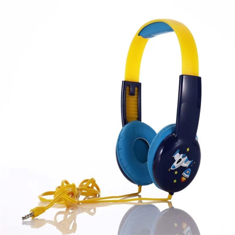 KID101 Portable Cute Children Learning Wired Headphone(Black Yellow) - Multimedia Headset by PMC TechLife | Online Shopping South Africa | PMC TechLife | Buy Now Pay Later Mobicred