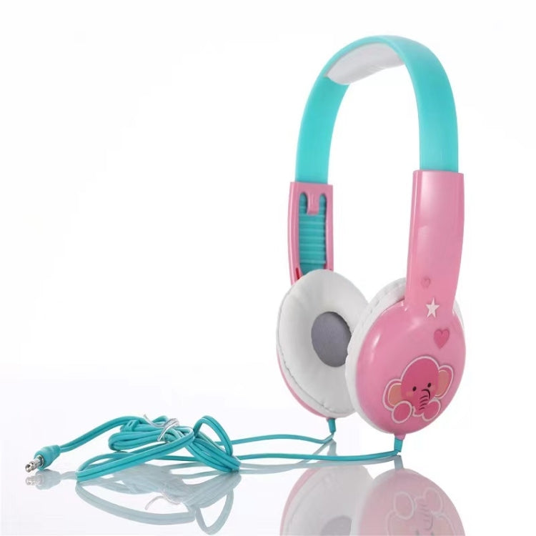 KID101 Portable Cute Children Learning Wired Headphone(Pink Green) - Multimedia Headset by PMC TechLife | Online Shopping South Africa | PMC TechLife | Buy Now Pay Later Mobicred