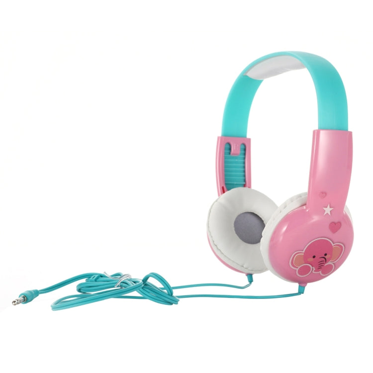 KID101 Portable Cute Children Learning Wired Headphone(Pink Green) - Multimedia Headset by PMC TechLife | Online Shopping South Africa | PMC TechLife | Buy Now Pay Later Mobicred