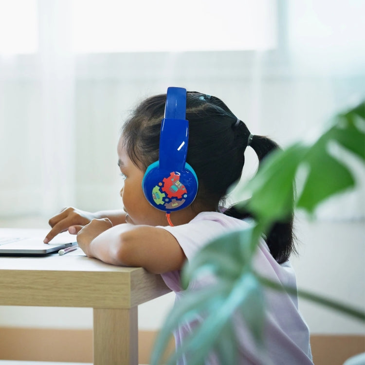 KID101 Portable Cute Children Learning Wired Headphone(Blue Red) - Multimedia Headset by PMC TechLife | Online Shopping South Africa | PMC TechLife | Buy Now Pay Later Mobicred