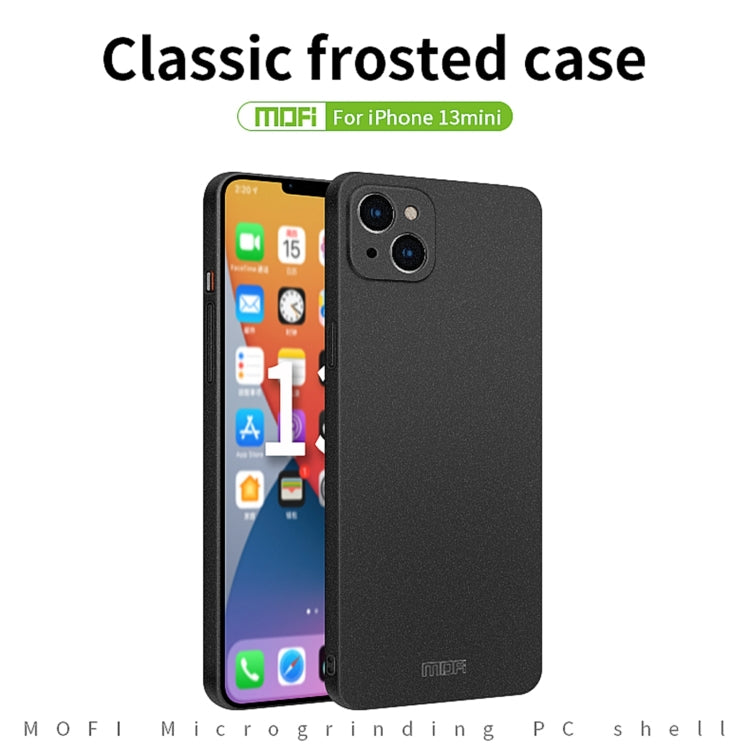 For iPhone 13 mini MOFI Fandun Series Frosted PC Ultra-thin All-inclusive Protective Case (Green) - free shipping - PMC TechLife - Order now!