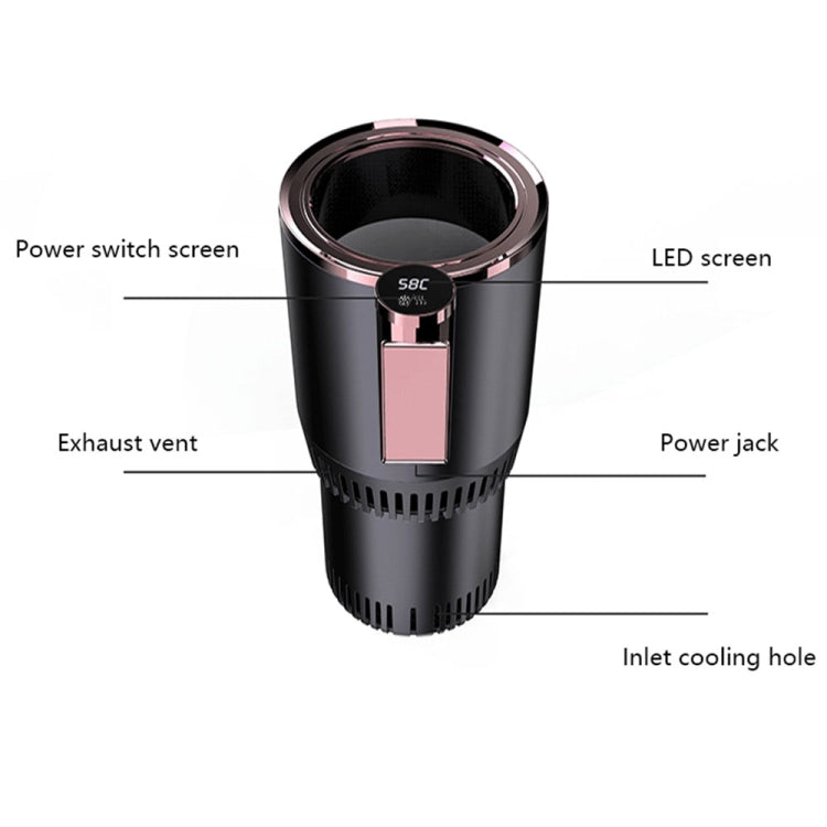 2-in-1 Smart Car Cup Cooler Outdoor Travel Heater Portable Auto Mini Refrigerator 12V Cooling Heating Cup and Drink Holder(Purple) - Stowing Tidying by PMC TechLife | Online Shopping South Africa | PMC TechLife | Buy Now Pay Later Mobicred