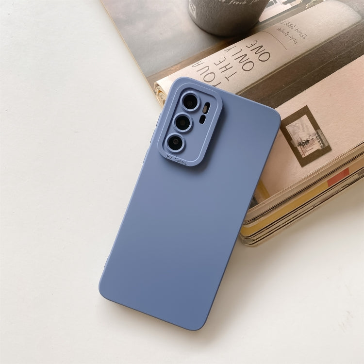 For Huawei P30 Pro Straight Side Liquid Silicone Phone Case(Blue) - Huawei Cases by PMC TechLife | Online Shopping South Africa | PMC TechLife