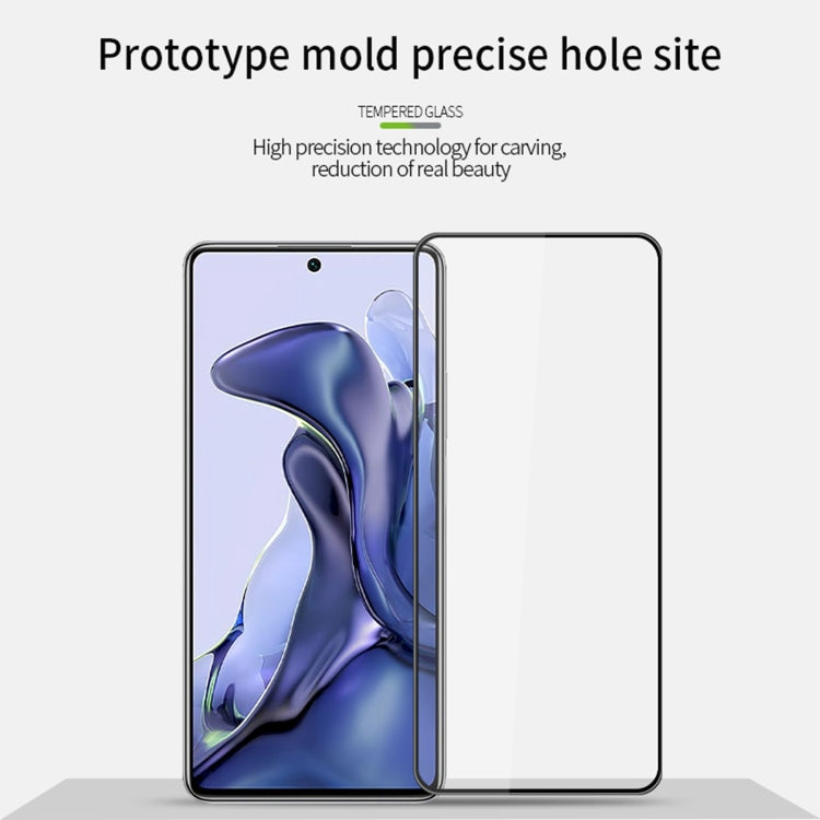 For Xiaomi Mi 11T / 11T Pro MOFI 9H 3D Explosion-proof Curved Screen Tempered Glass Film(Black) -  by MOFI | Online Shopping South Africa | PMC TechLife | Buy Now Pay Later Mobicred