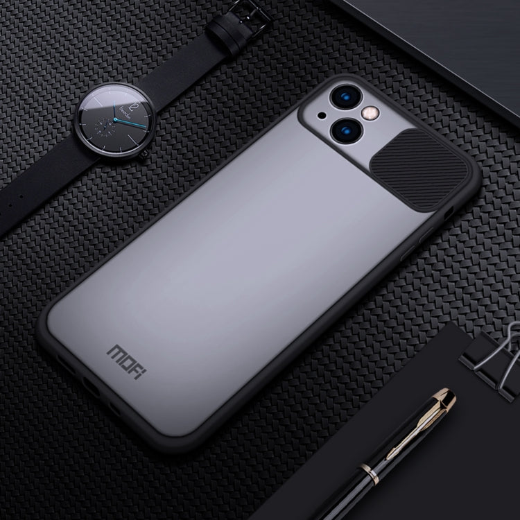 For iPhone 13 MOFI Translucent Frosted PC + TPU Phone Case(Black) - iPhone 13 Cases by MOFI | Online Shopping South Africa | PMC TechLife | Buy Now Pay Later Mobicred