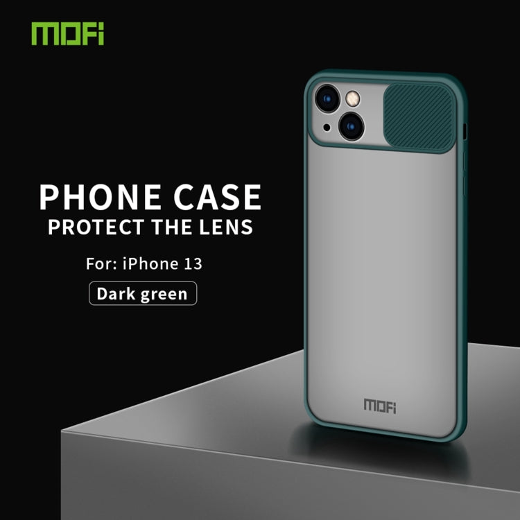For iPhone 13 MOFI Translucent Frosted PC + TPU Phone Case(Green) - free shipping - PMC TechLife - Order now!