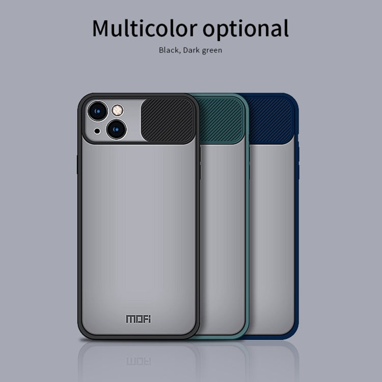 For iPhone 13 MOFI Translucent Frosted PC + TPU Phone Case(Blue) - free shipping - PMC TechLife - Order now!
