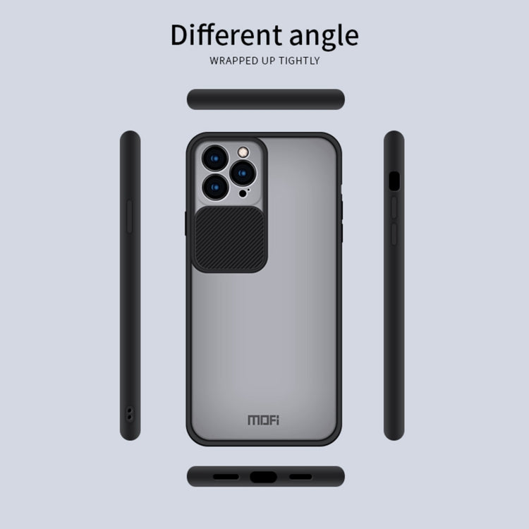 For iPhone 13 Pro MOFI Translucent Frosted PC + TPU Phone Case(Black) - free shipping - PMC TechLife - Order now!
