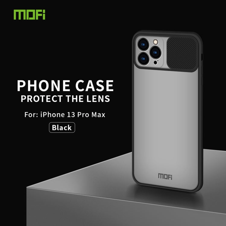 For iPhone 13 Pro Max MOFI Translucent Frosted PC + TPU Phone Case(Black) - free shipping - PMC TechLife - Order now!