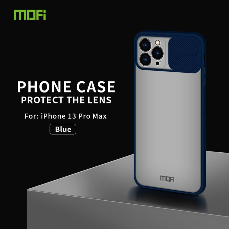 For iPhone 13 Pro Max MOFI Translucent Frosted PC + TPU Phone Case(Blue) - iPhone 13 Cases by MOFI | Online Shopping South Africa | PMC TechLife | Buy Now Pay Later Mobicred