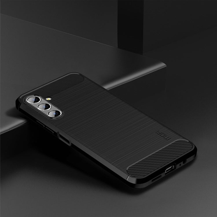 For Samsung Galaxy A13 5G MOFI Gentleness Series Brushed Texture Carbon Fiber Soft TPU Case(Black) - Galaxy Phone Cases by MOFI | Online Shopping South Africa | PMC TechLife | Buy Now Pay Later Mobicred