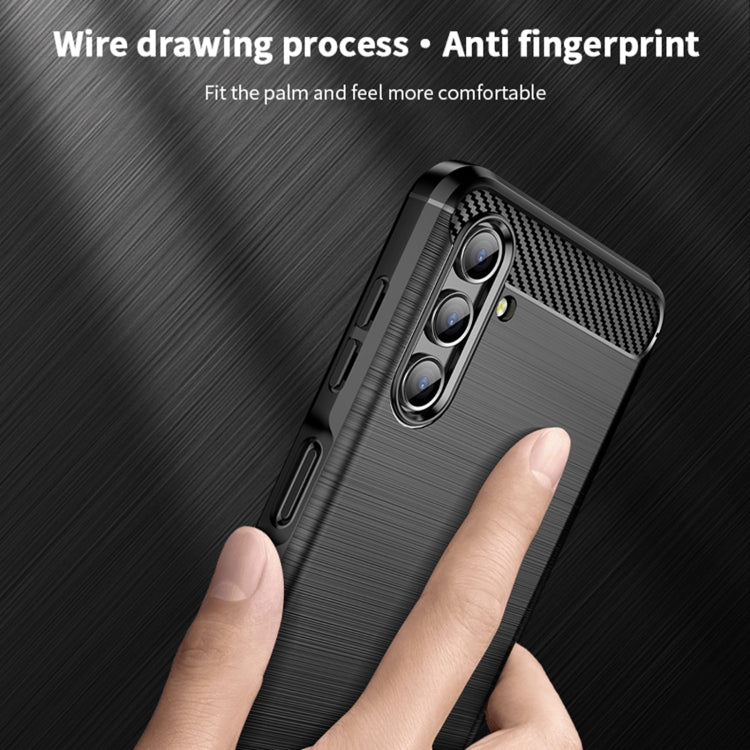 For Samsung Galaxy A13 5G MOFI Gentleness Series Brushed Texture Carbon Fiber Soft TPU Case(Gray) - Galaxy Phone Cases by MOFI | Online Shopping South Africa | PMC TechLife | Buy Now Pay Later Mobicred
